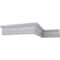 Ekena Millwork 5 5/8"H x 2 1/4"P x 6"F x 94 1/2"L, (2 1/8" Repeat), Bedford Crown Moulding MLD05X02X06BE - alternate 9